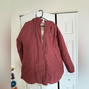 Columbia Women's Maroon Hooded Ski Jacket